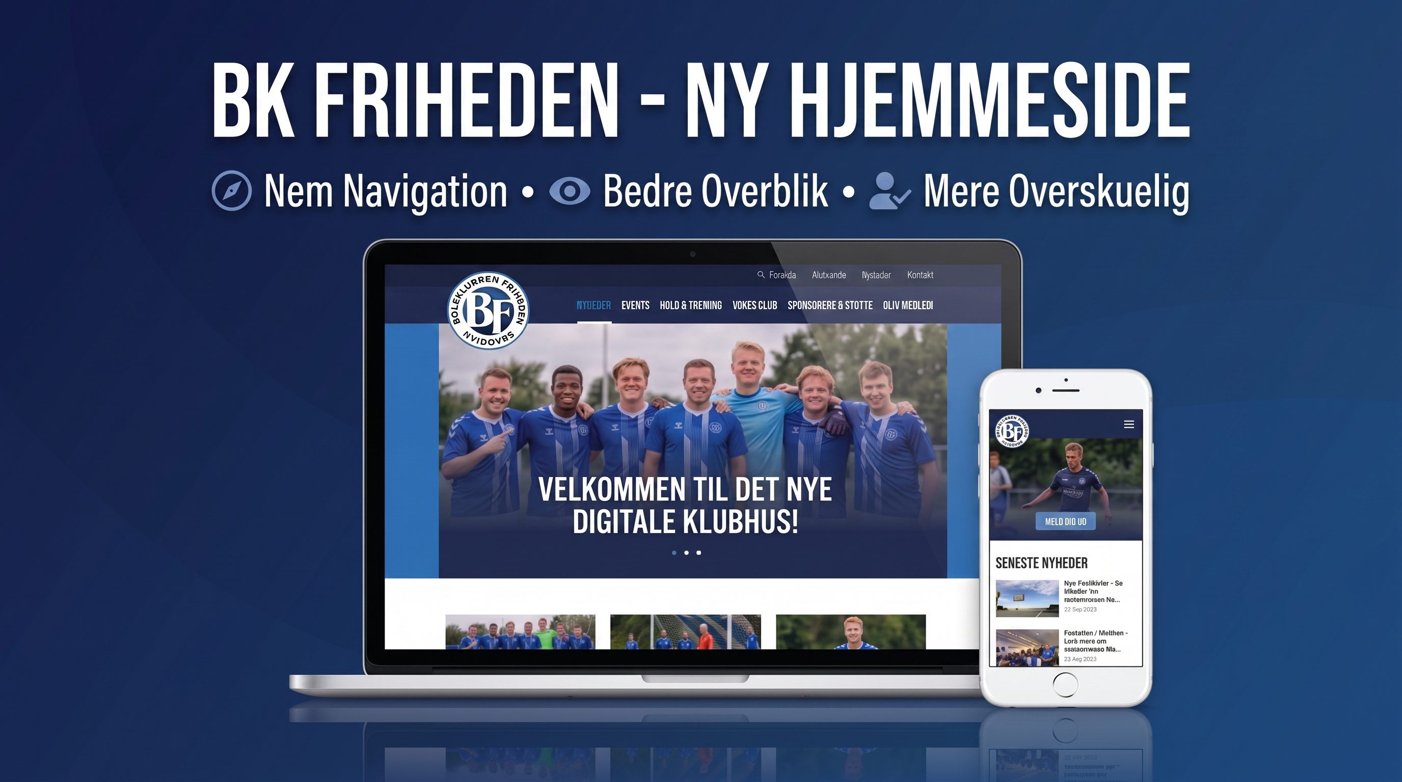 BK Frihedens nye hjemmeside er i luften!